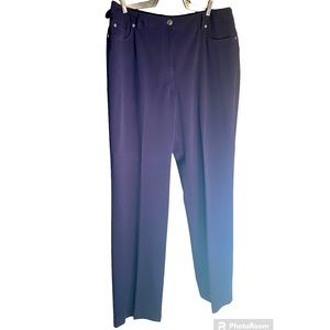 Rafaella dark navy blue stretchy dress pants size 14
